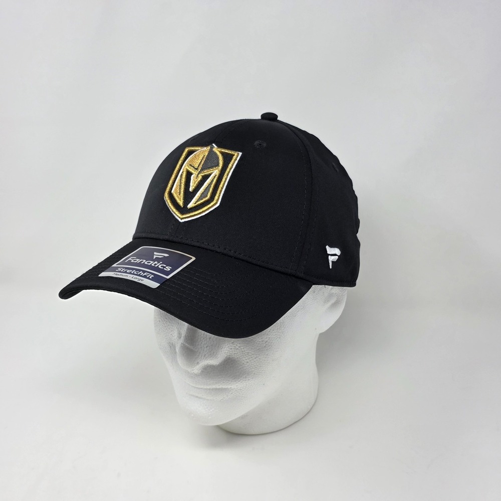 Fanatics‎ Vegas Golden Knights Core Speed Hat Cap Stretch Flex M/L Black NHL